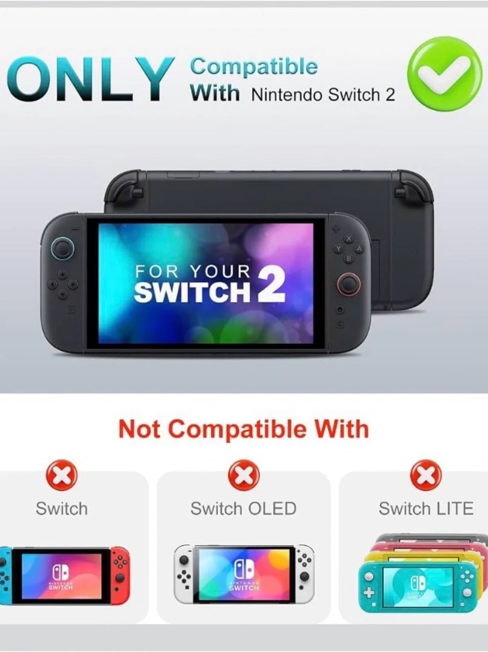 Nintendo Switch Dockable Case, Protective Cover, Ergonomic Design Console